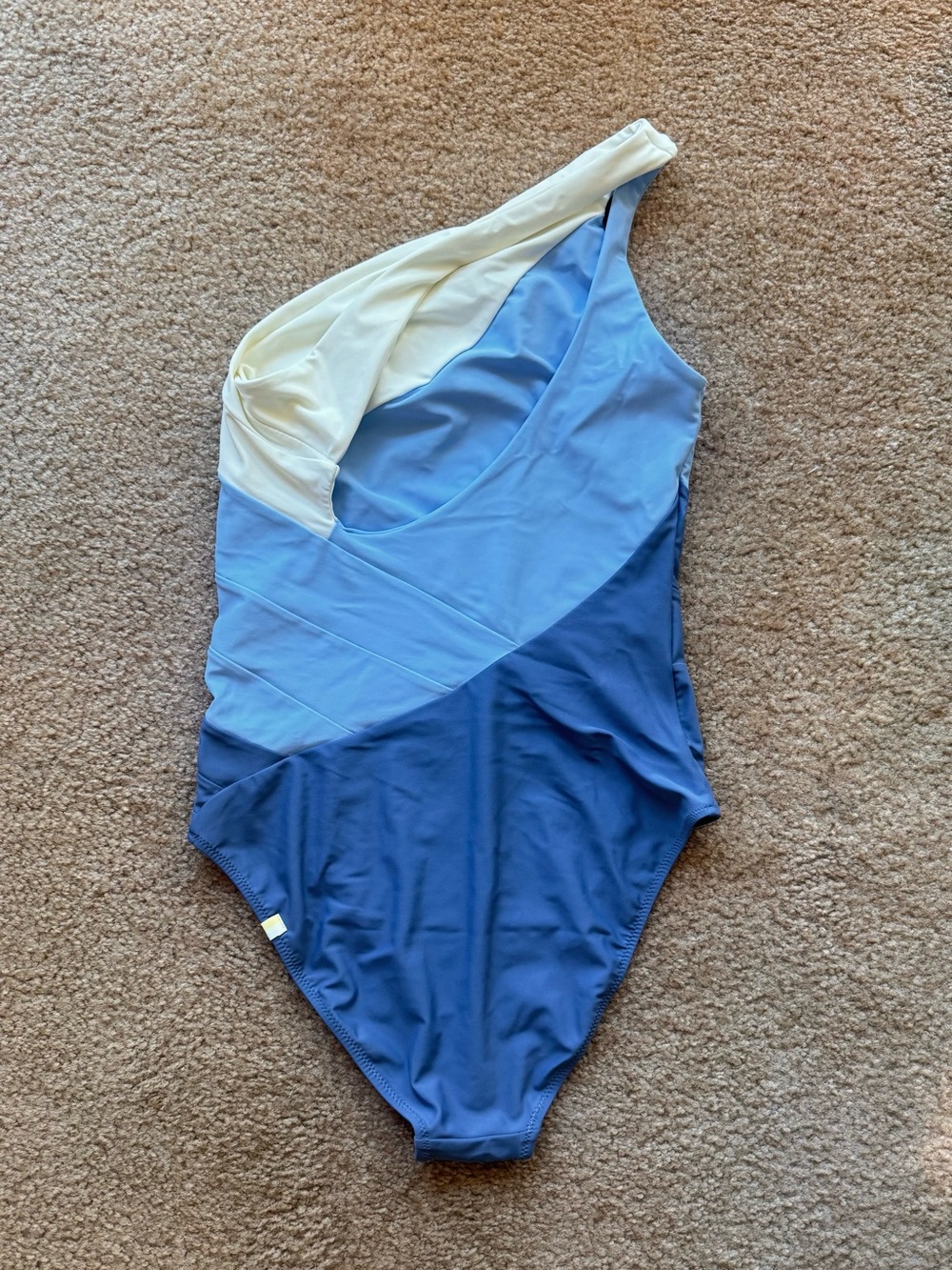Summersalt The Sidestroke One Shoulder Swimsuit Blue 6 - Picture 4 of 4